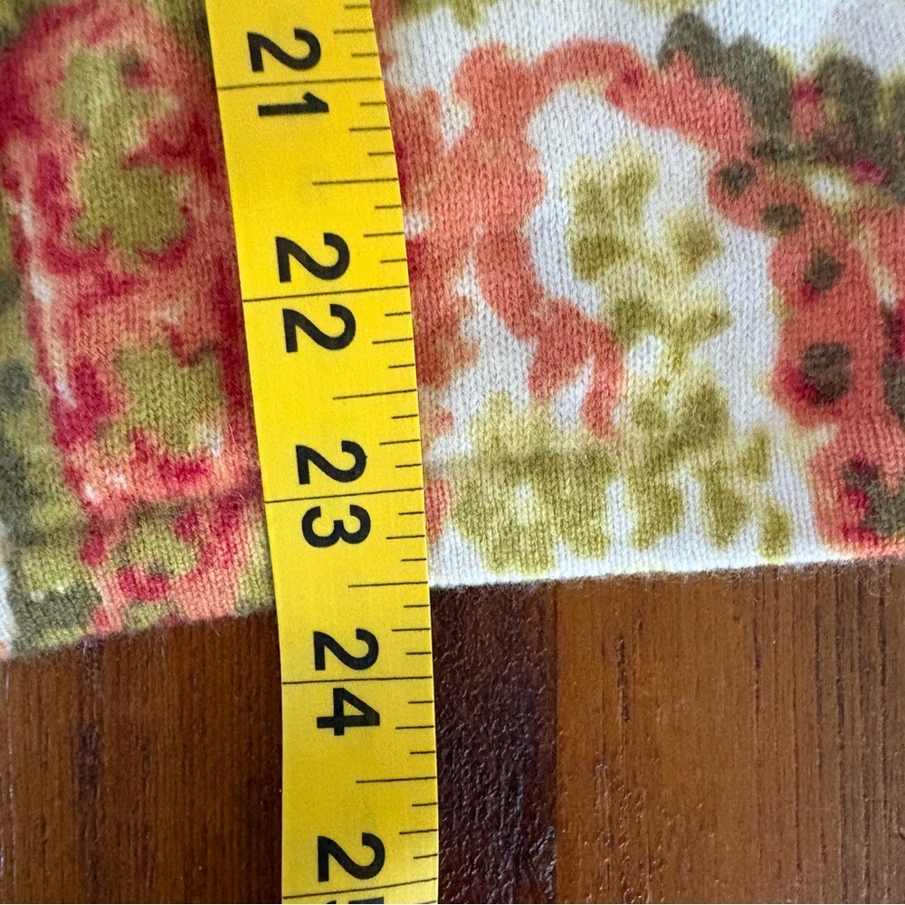 Charter Club Cashmere Cottagecore Paisley Spring Patterned Crewneck Sweater Sz M - Picture 8 of 8